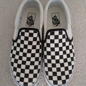 Black and white checkered vans